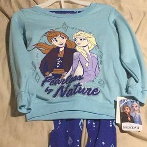 Disney Frozen 2 piece set NWT size 4